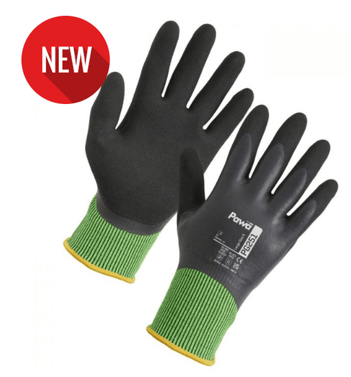Pawa PG251 Water - Repellent Anti - Cut Gloves ( 12 pairs per bag ) - Jackson Handling Ltd