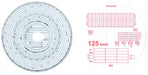 125kmh Black Combi Analogue Tachograph Charts - Jackson Handling Ltd