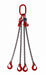 Grade 80 Four leg chain slings 7mm - 19mm - Jackson Handling Ltd