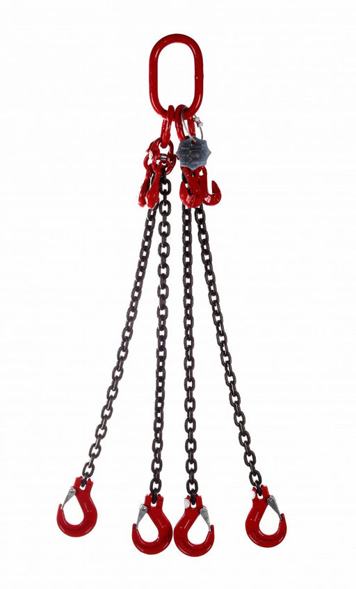 Grade 80 Four leg chain slings 7mm - 19mm - Jackson Handling Ltd