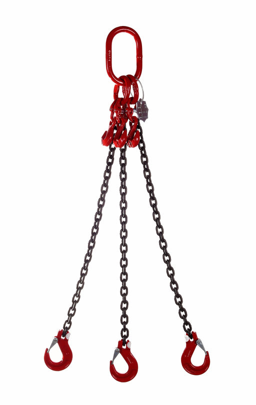 Grade 80 Three Leg chain sling - 7mm - 19mm - Jackson Handling Ltd
