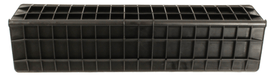 Long Heavy duty Corner Protector 800mm X 180mm X 140mm X 5mm Thickness Black with external ribs - Jackson Handling Ltd