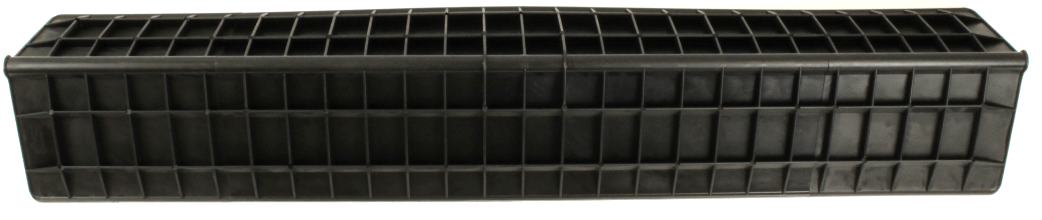 Long Heavy duty Corner Protector 800mm X 180mm X 140mm X 5mm Thickness Black with external ribs - Jackson Handling Ltd