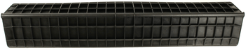 Long Heavy duty Corner Protector 800mm X 180mm X 140mm X 5mm Thickness Black with external ribs - Jackson Handling Ltd