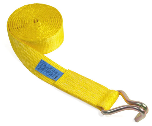 50mm White Ratchet Strap With Claw Hooks — Jackson Handling Ltd