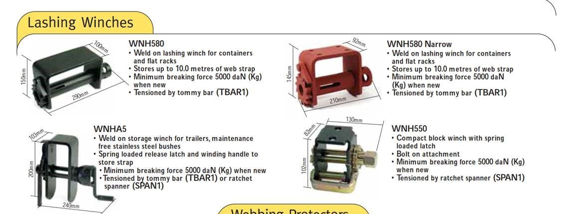 WELD ON STORAGE WINCH - Jackson Handling Ltd